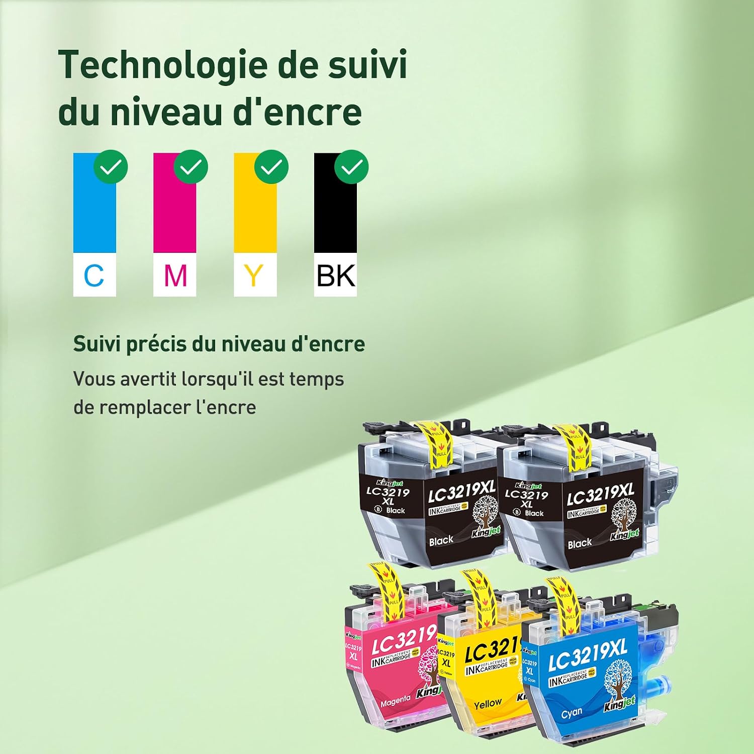 Detalle 2 de KINGJET LC3219XL 5 Pack cartouches 3000 pages
