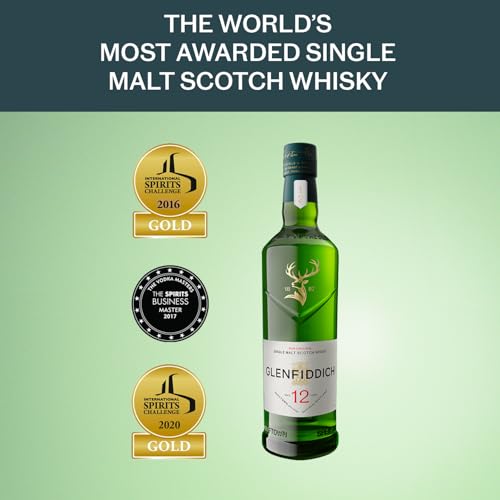 Detalle 2 de Glenfiddich 12 Jahre Single Malt Scotch Whisky – Geschenkverpackung (Design variiert)