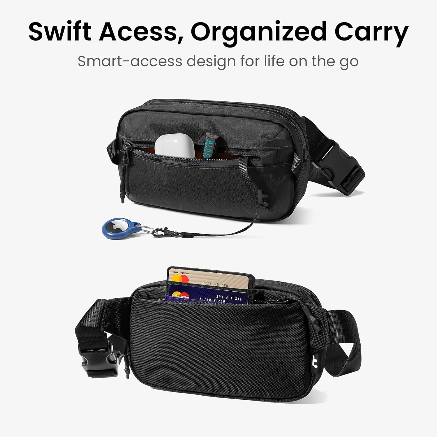 Thumbnail 5 de Aviator-T35 1.5L X-Pac Sling Bag by tomtoc — RFID Blocking, Water-Resistant Daily Carry