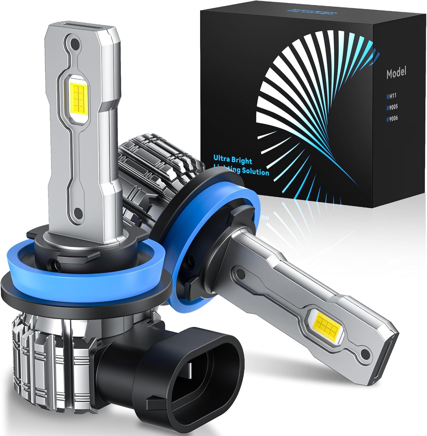 Detalle de FTEVAR H11/H8/H9 LED Bulb 30000LM Pack of 2