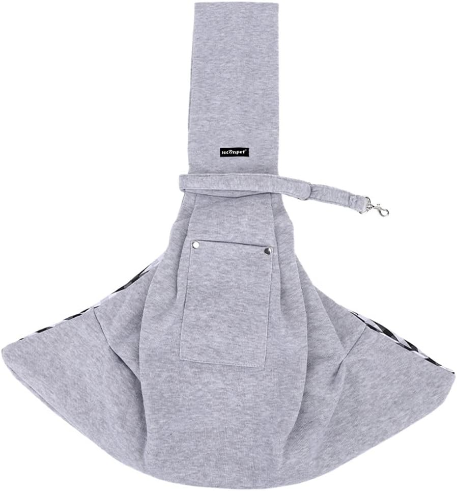 Thumbnail 6 de Leconpet Dog Sling Carrier Shoulder Bag (Black) with Phone Pocket and Safety Lock