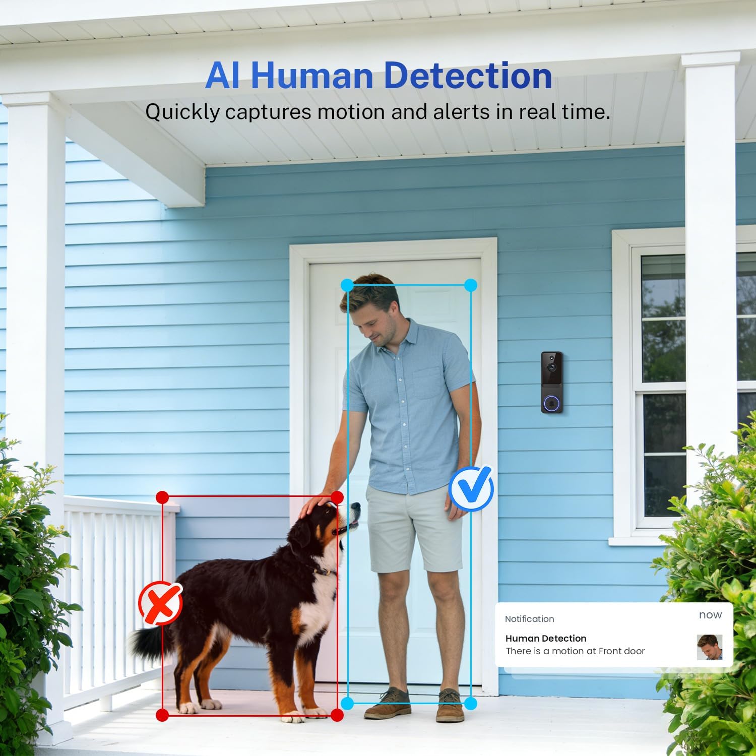 Thumbnail 2 de BoilNano 1080P Wireless Video Doorbell Camera with Chime Kit (Cloud Storage, Live View, 2-Way Talk)