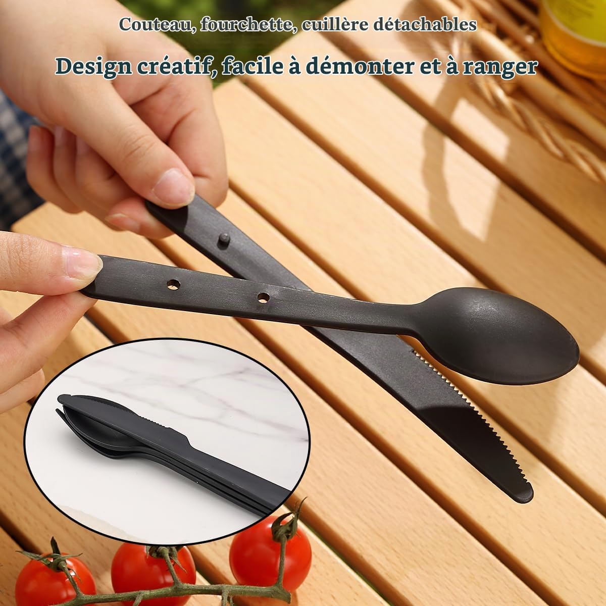 Detalle de Berglander BL.PP Camping Mess Kit.B campingset met bord, kom en draagtas