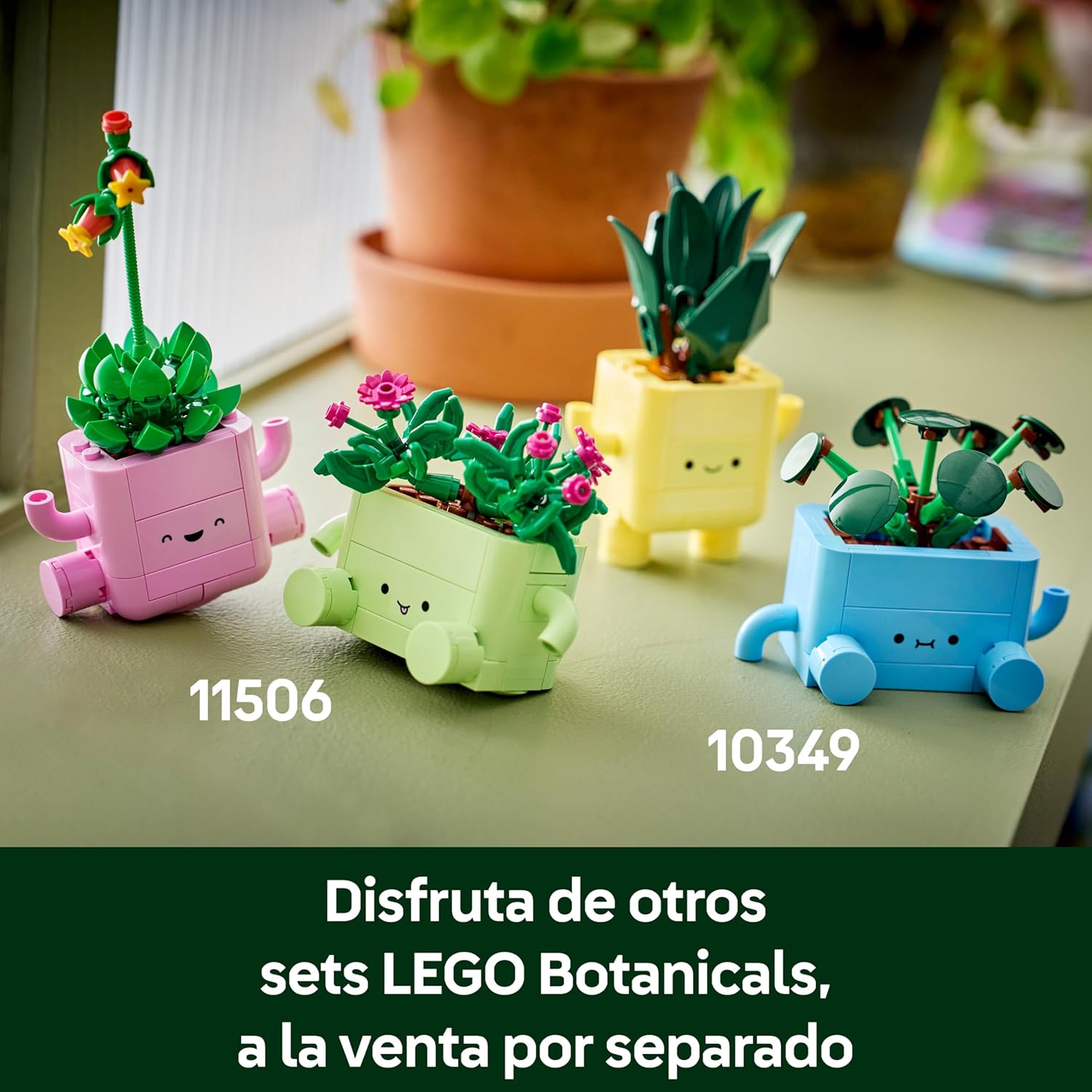 Thumbnail 6 de LEGO Botanicals Plantas Bailarinas (11506): set con 2 plantas y macetas pastel para decorar interiores