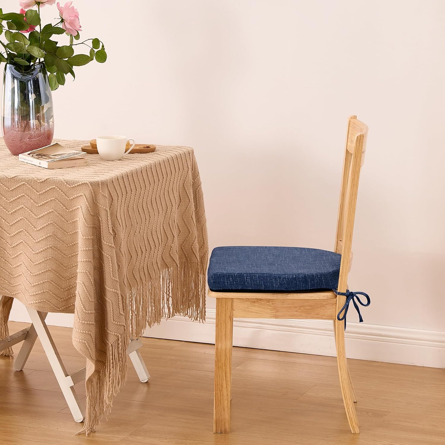 Thumbnail 6 de IPYNBAP Chair Cushions for Dining Chairs – Navy (Set of 4, 16" x 16" x 2")