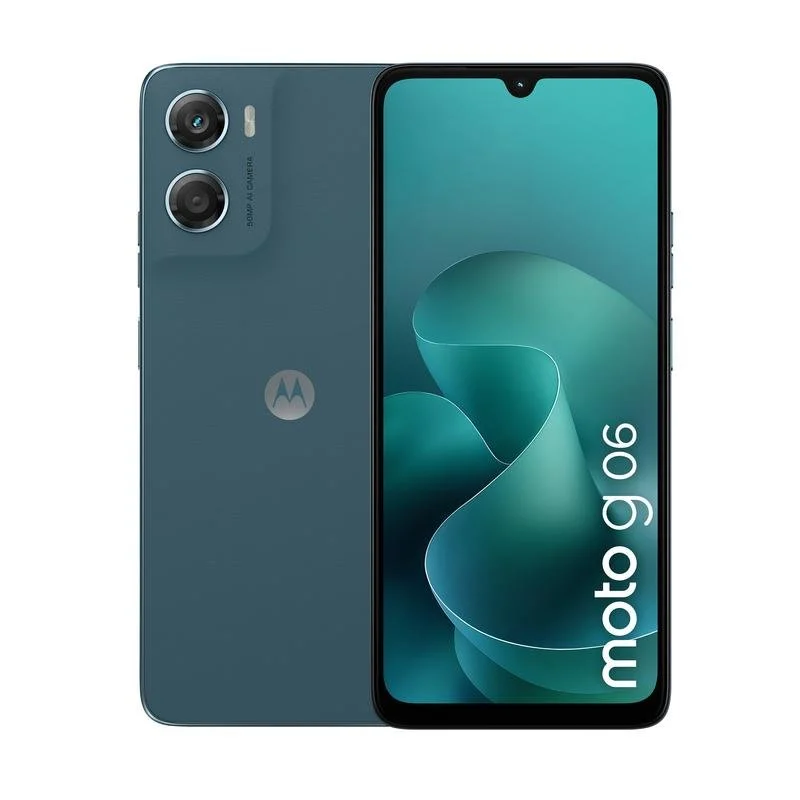 Detalle de Motorola Moto G06 4G 8GB/256GB Azul: pantalla enorme y autonomía para productividad