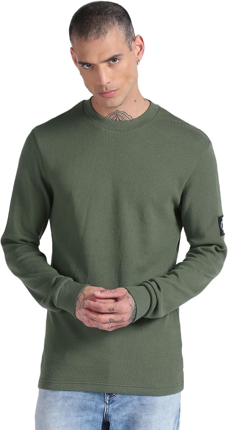 Thumbnail 5 de Calvin Klein T-Shirt manches longues homme Badge Waffle basique