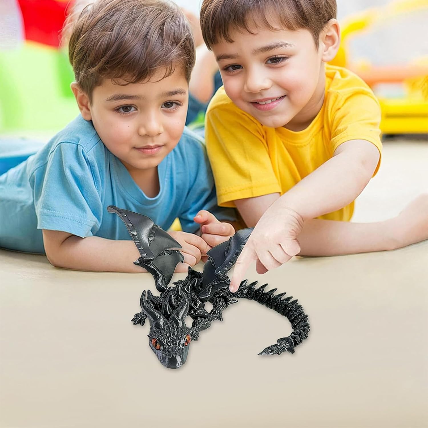 Thumbnail 6 de Afufu 11.8 Inches 3D Printed Dragon – Articulated Black Dragon for Desk Decor and Stress Relief