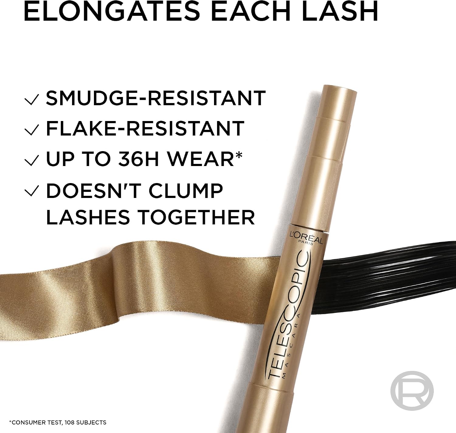 Detalle de L'Oréal Paris Telescopic Original Mascara in Black