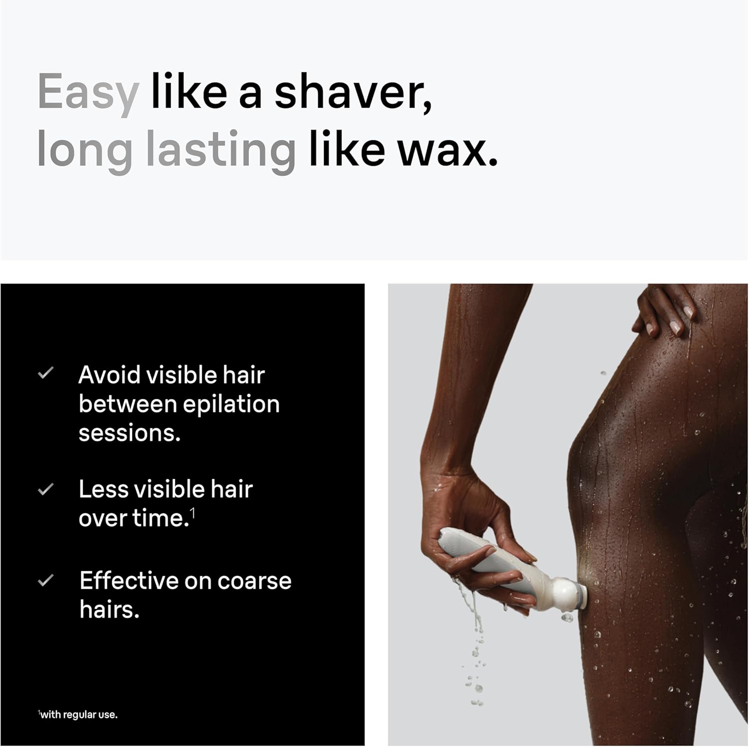 Detalle 2 de Braun Silk·épil 9 (9-041) Wet & Dry Epilator with Pivoting Head, Wet & Dry, Includes Shaver Head and Trimmer Comb