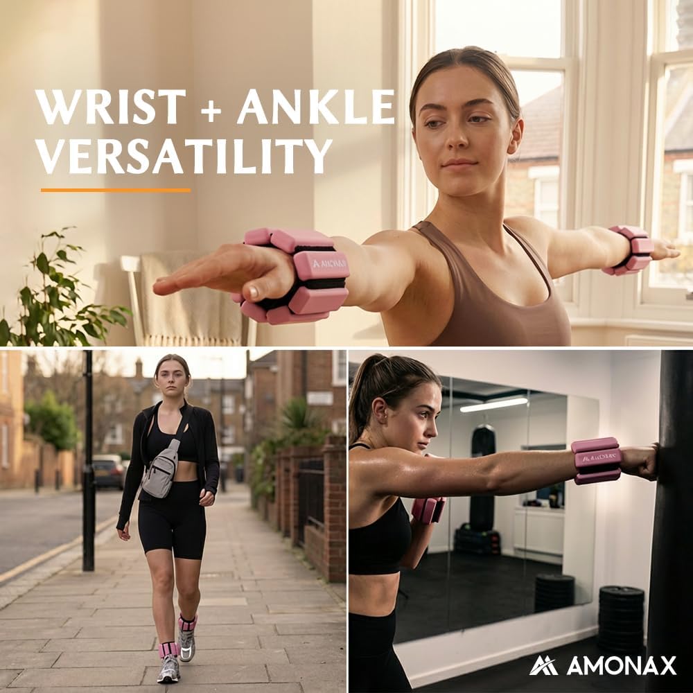 Thumbnail 2 de Amonax Adjustable Ankle and Wrist Weights 1 lb 🏋️♀