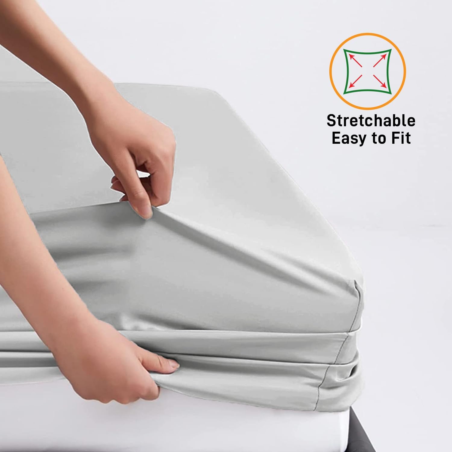 Detalle 2 de My home store Double Fitted Sheet 25 cm Deep