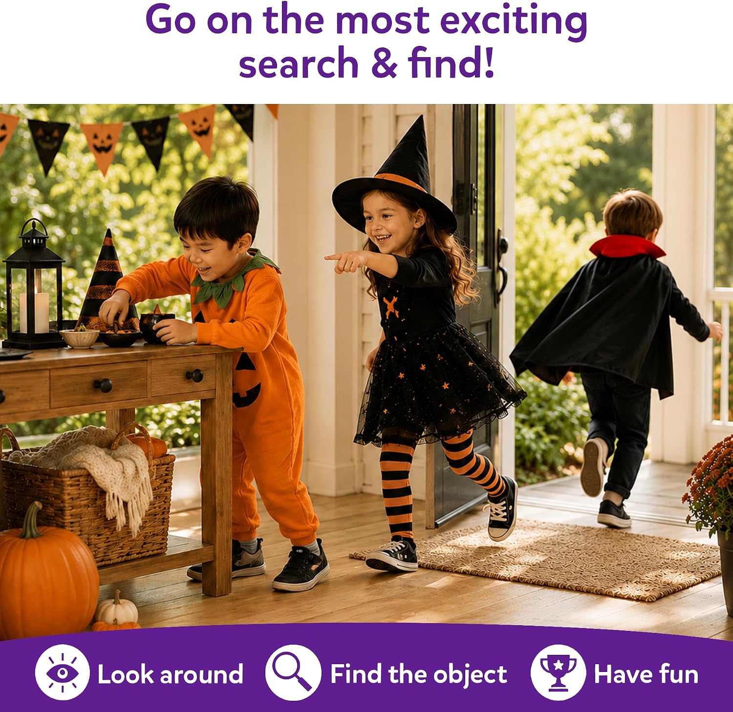 Detalle 2 de Skillmatics Found It Halloween Scavenger Hunt Game, 50 Cards, Ages 4–7