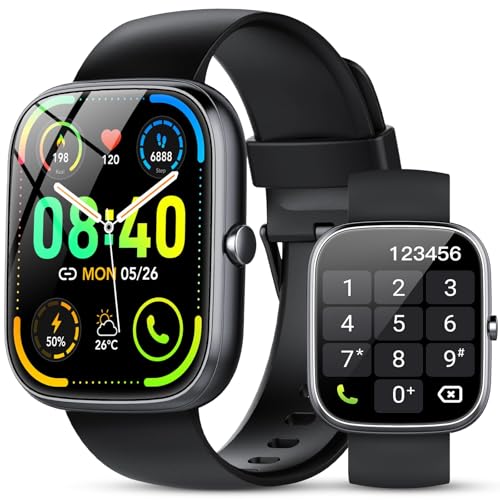 Detalle de taopodo Smartwatch Herren/Damen mit 1,91" HD-Touch, Telefonfunktion und 115+ Sportmodi