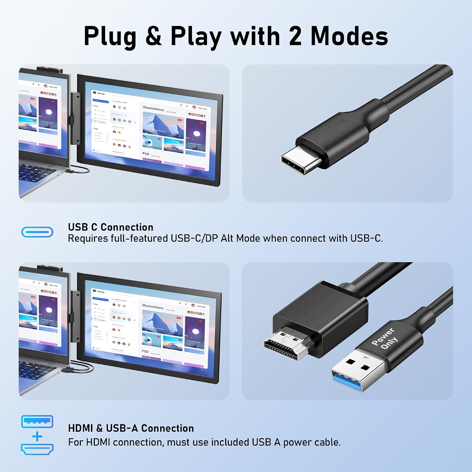 Thumbnail 4 de Pornitor 14" Portable Laptop Monitor
