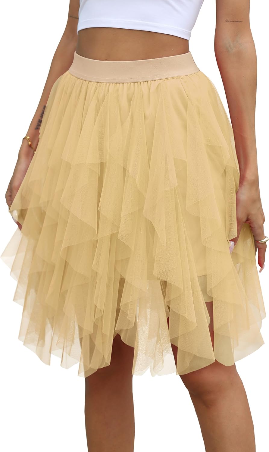 Detalle de Kingfancy A-Line Tulle Skirt