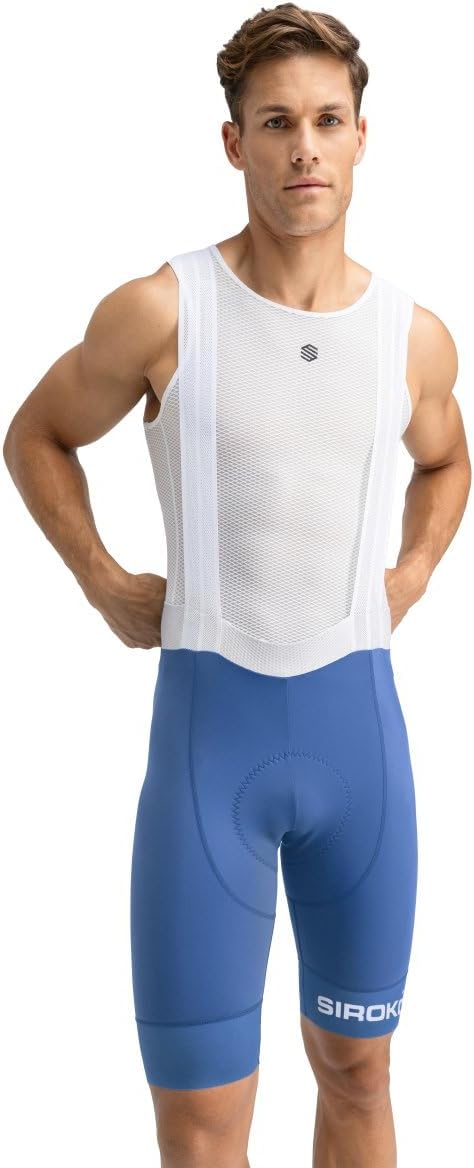 Thumbnail 6 de SIROKO Kurze BX Fahrrad-Trägerhose Herren Mehrbahnenschnitt Ultrafit Premium-Sitzpolster
