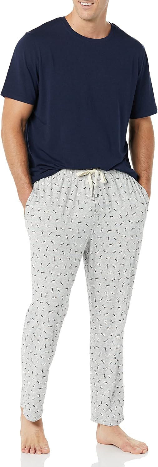 Thumbnail 6 de Amazon Essentials men’s modal cotton T-shirt and full-length bottoms pyjama set (regular fit)