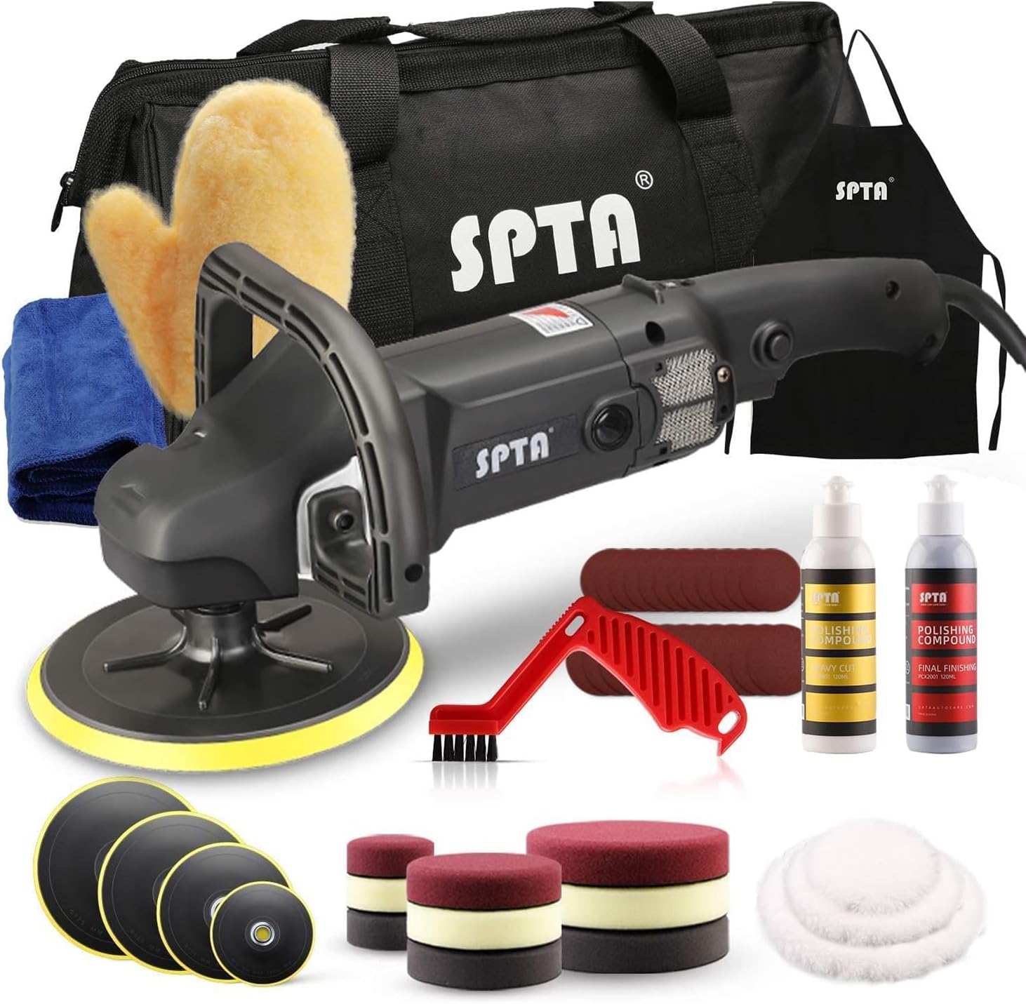 SPTA Lucidatrice auto 1200W con impugnatura a D