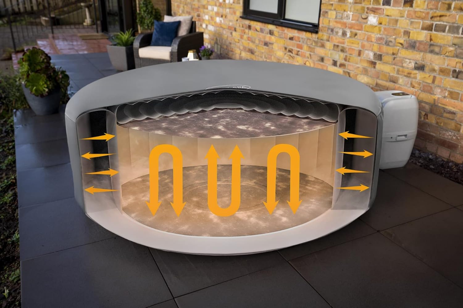 Thumbnail 1 de Bestway Lay-Z-Spa Xtras Thermo-Komplettabdeckung Ø196x71