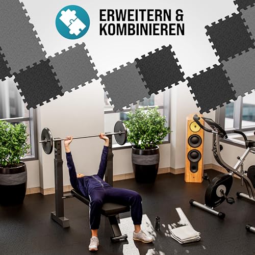 Thumbnail 7 de MONZANA Bodenschutzmatten Fitness 54 Stück – Robuster Unterlage-Set für Boden- und Fitnessbereich