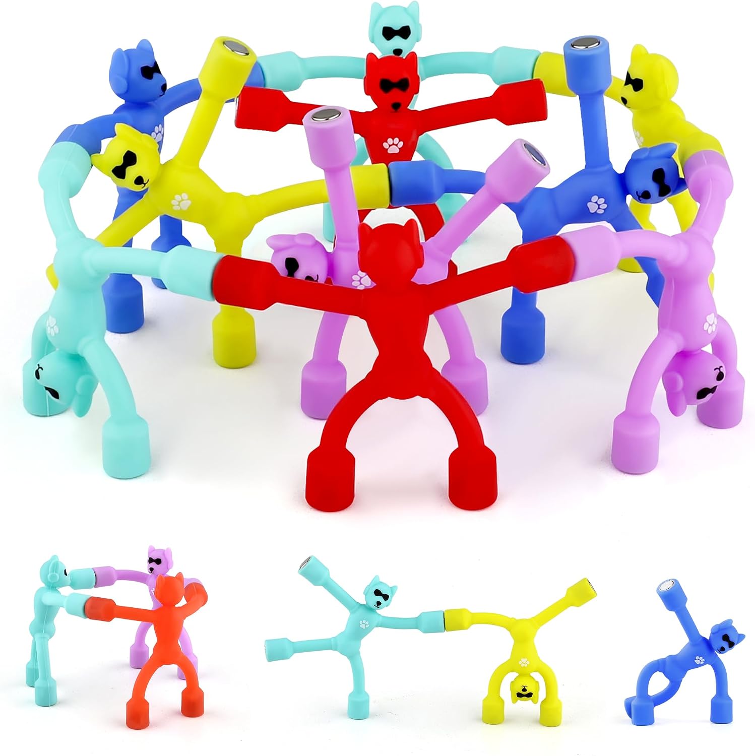 Detalle de HTSHO Magnetic Dog Fidget Toys, 10-Piece Set
