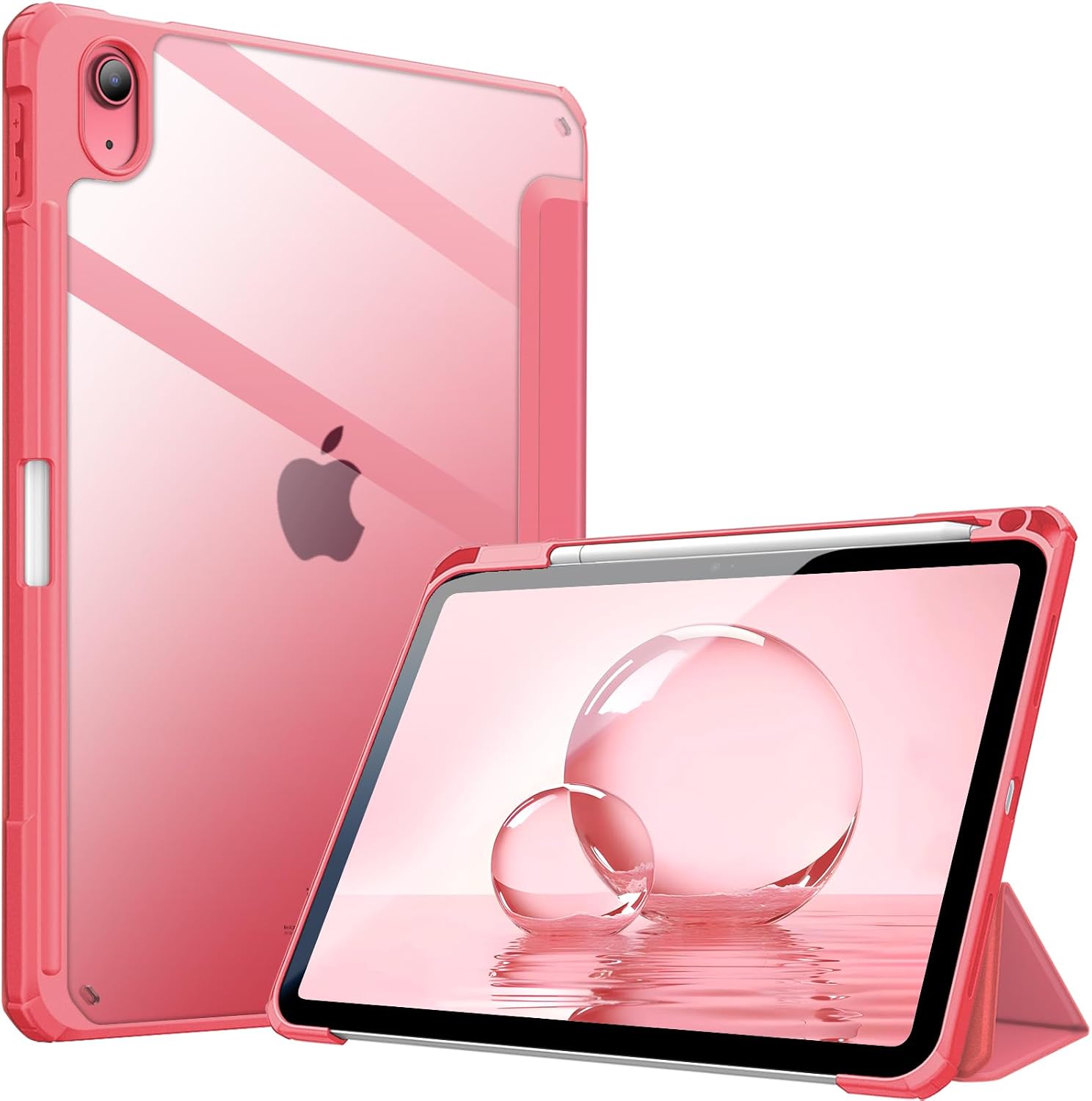 Detalle de Fintie Hybrid-Hülle für iPad A16 (11. Generation 2025) & iPad 10. Generation 10,9" (2022) mit Stifthalter – Pink