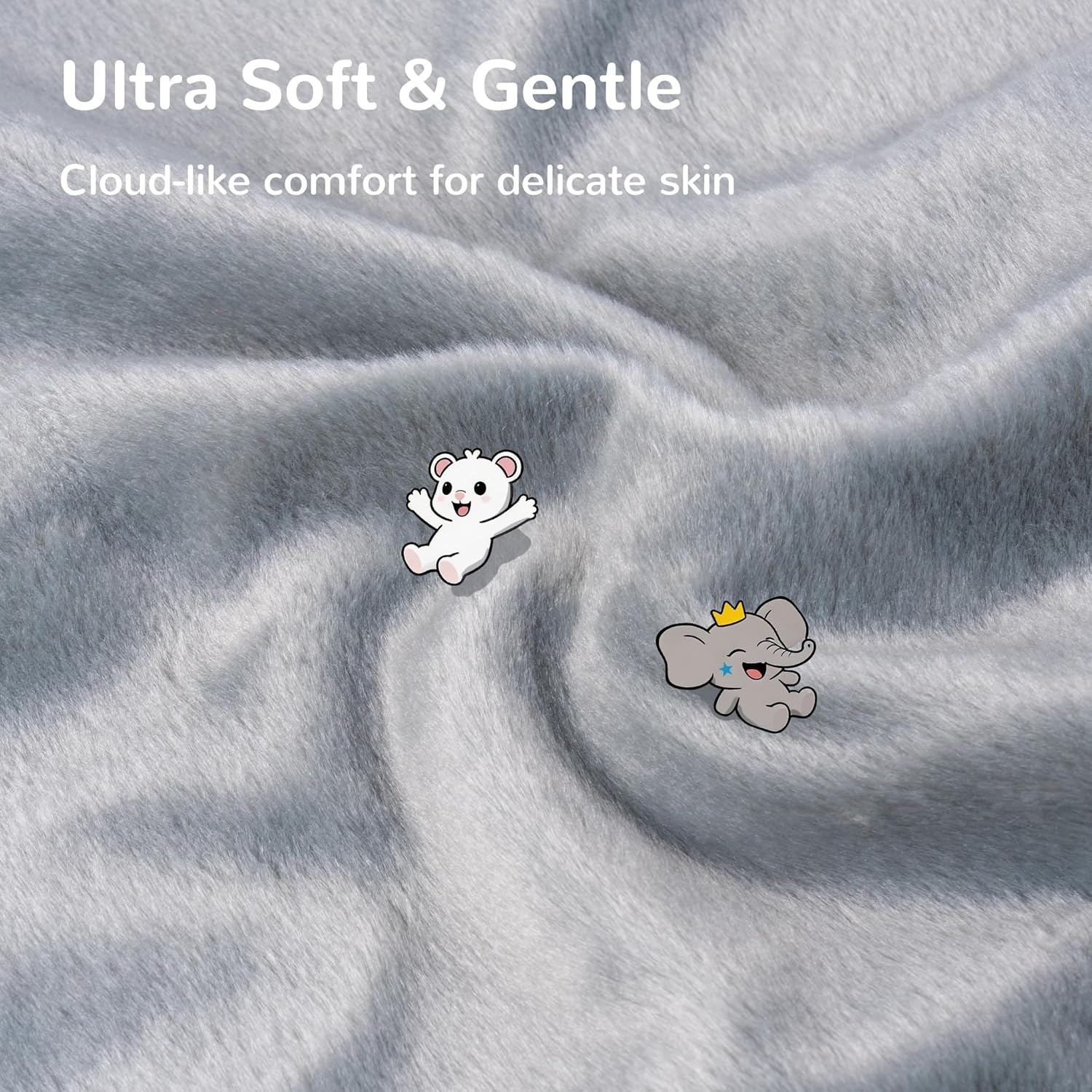 Thumbnail 2 de HECCEI Baby Comforter: Snackyphant Plush Security Blanket 16x16