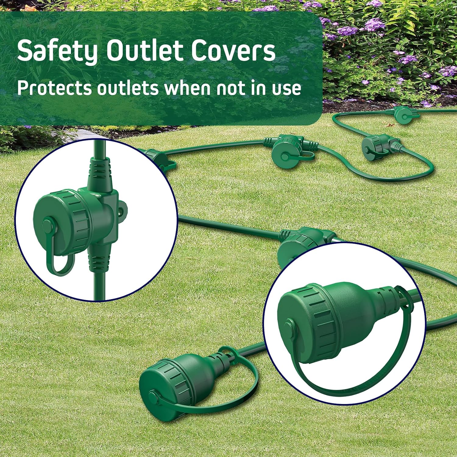 Thumbnail 6 de Belllights B525 50 ft Outdoor Extension Cord, 6 Covered Outlets, 16/3 SJTW