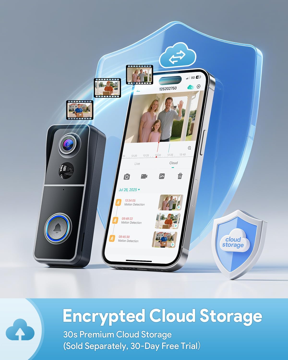 Thumbnail 5 de AUE Video Doorbell Camera 2K