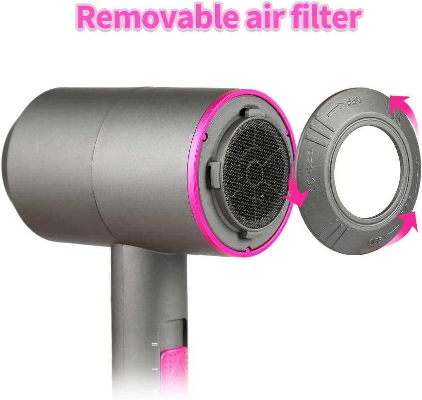 Thumbnail 4 de Faszin Ascigacapelli Professionale con motore AC, 3 temperature e aria fredda (1 diffusore + 2 concentratori) grigio