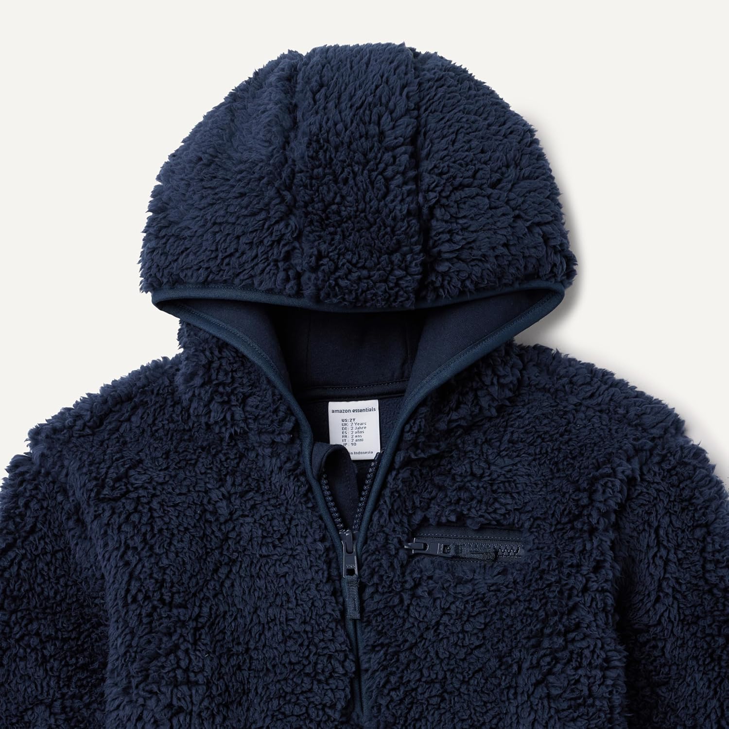 Thumbnail 3 de Amazon Essentials Jungen Sherpa-Kapuzenpullover mit halbem Reißverschluss (Relaxed Fit)