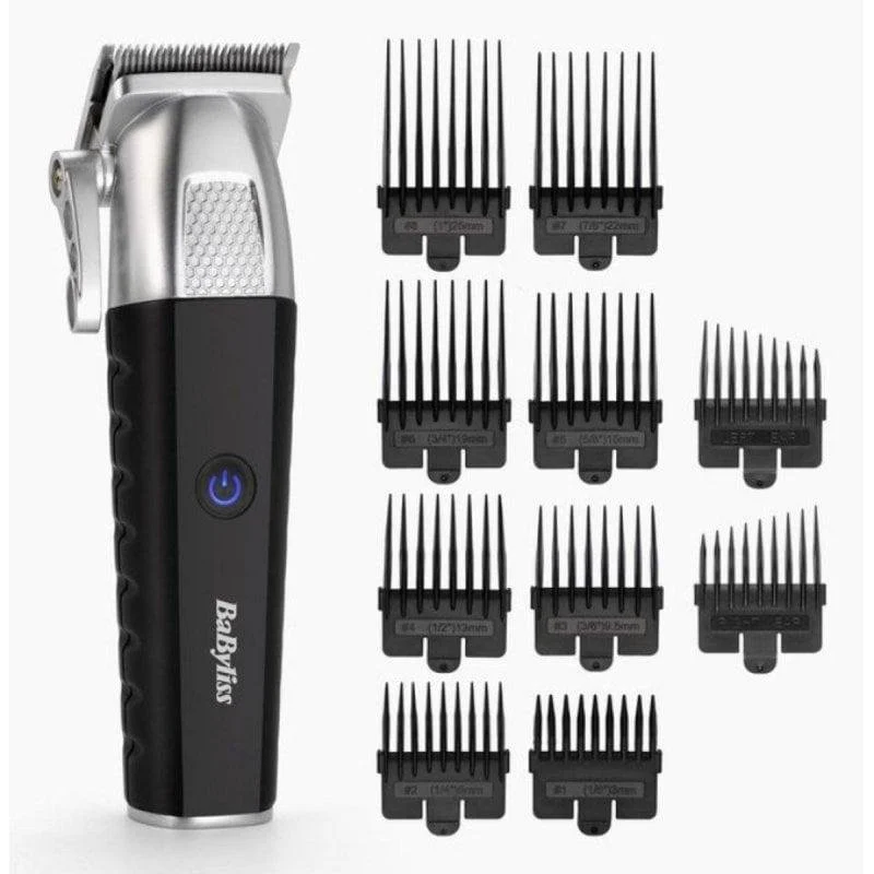 Detalle de BaByliss E812E: cortapelos inalámbrico con 8 guías y batería de litio