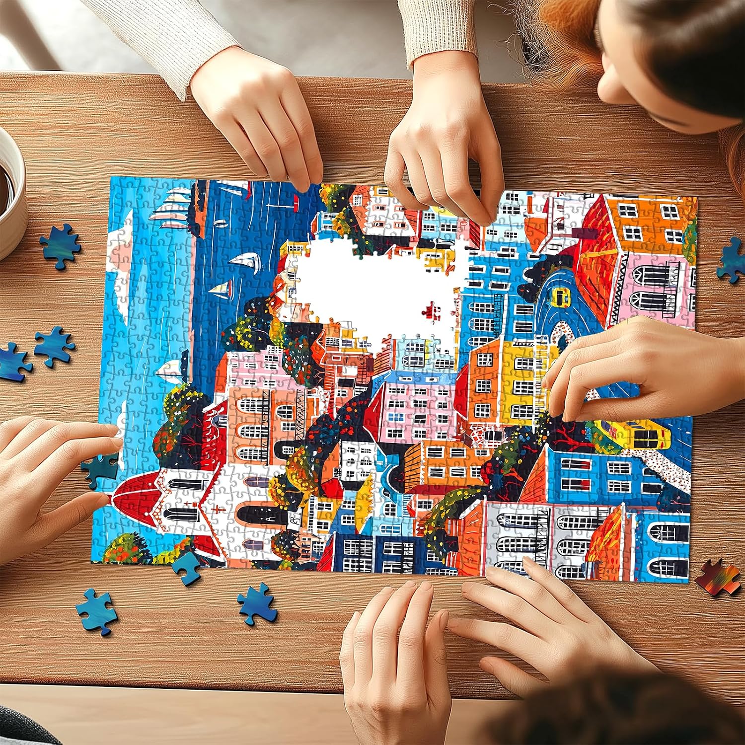 Detalle 2 de Lisbon Cityscape 500-Piece Puzzle