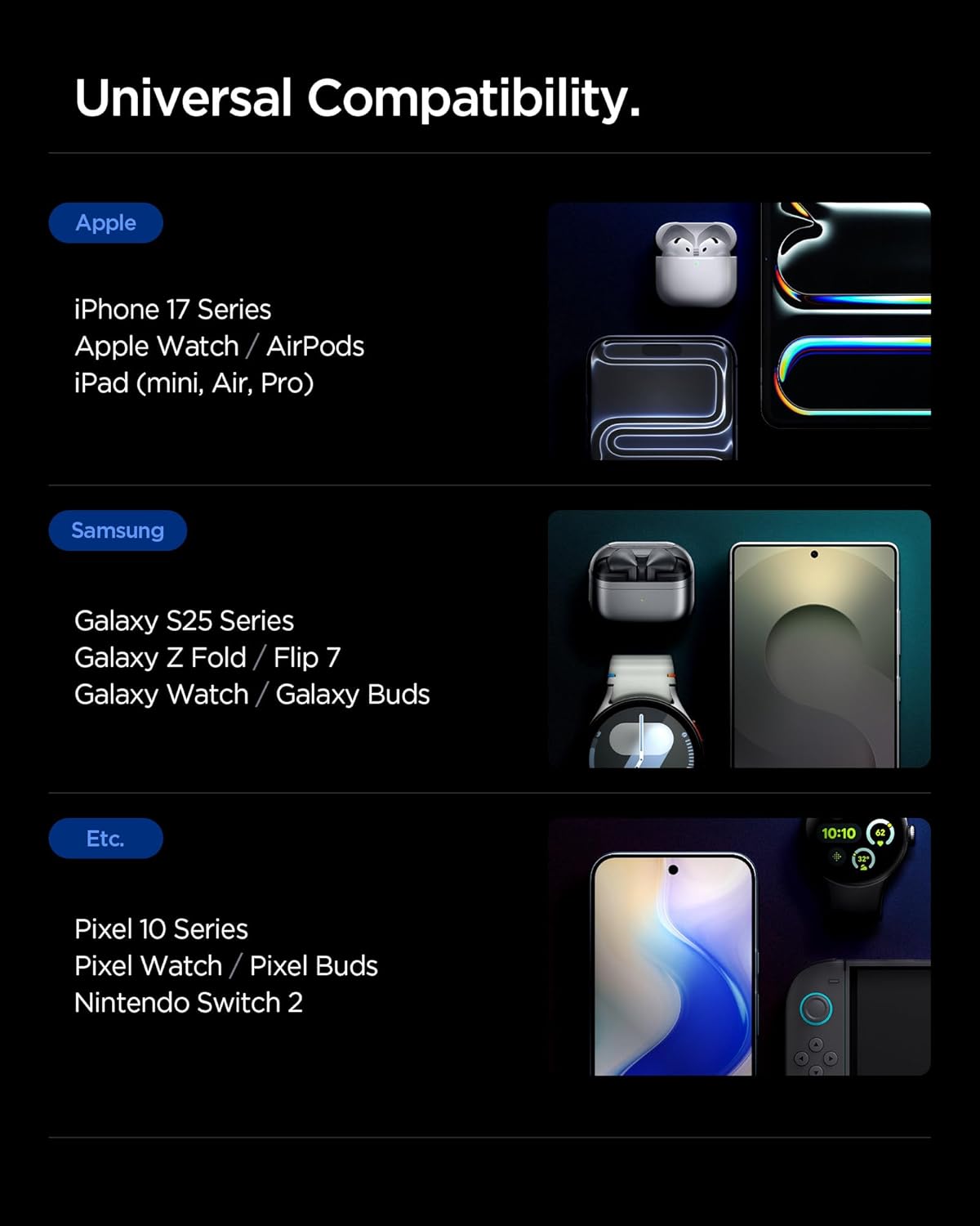 Thumbnail 6 de Spigen Essential Batterie Externe 20 000 mAh 30W (3 ports) — Power bank gris avec pochette