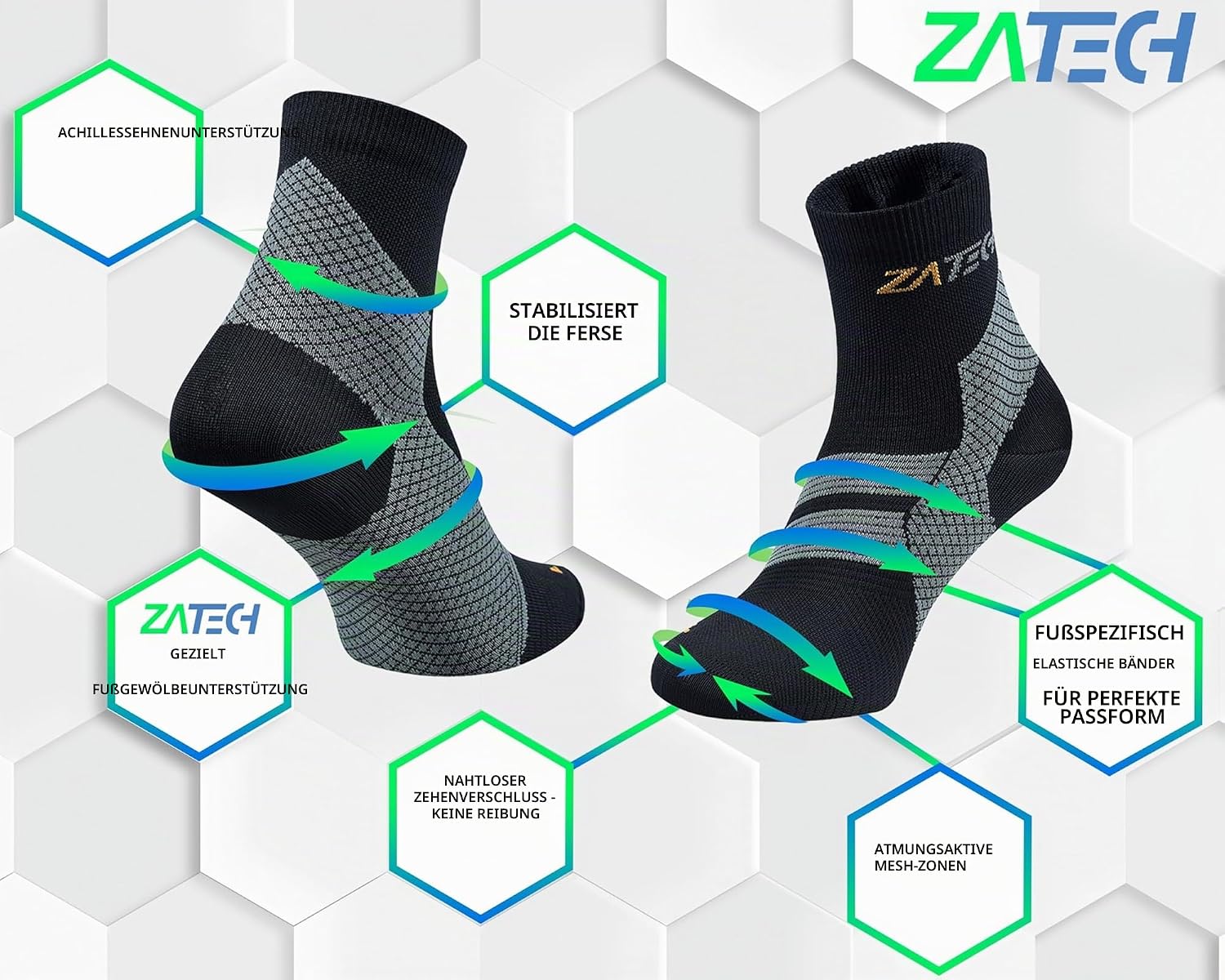 Detalle de ZaTech Plantarfasziitis Socken