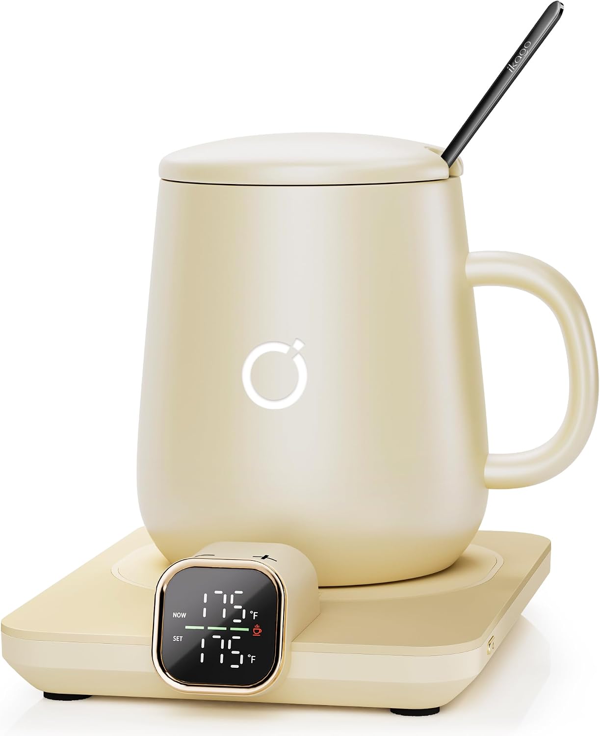 Detalle de Coffee Mug Warmer Set with 15oz Ceramic Heated Mug ⚡