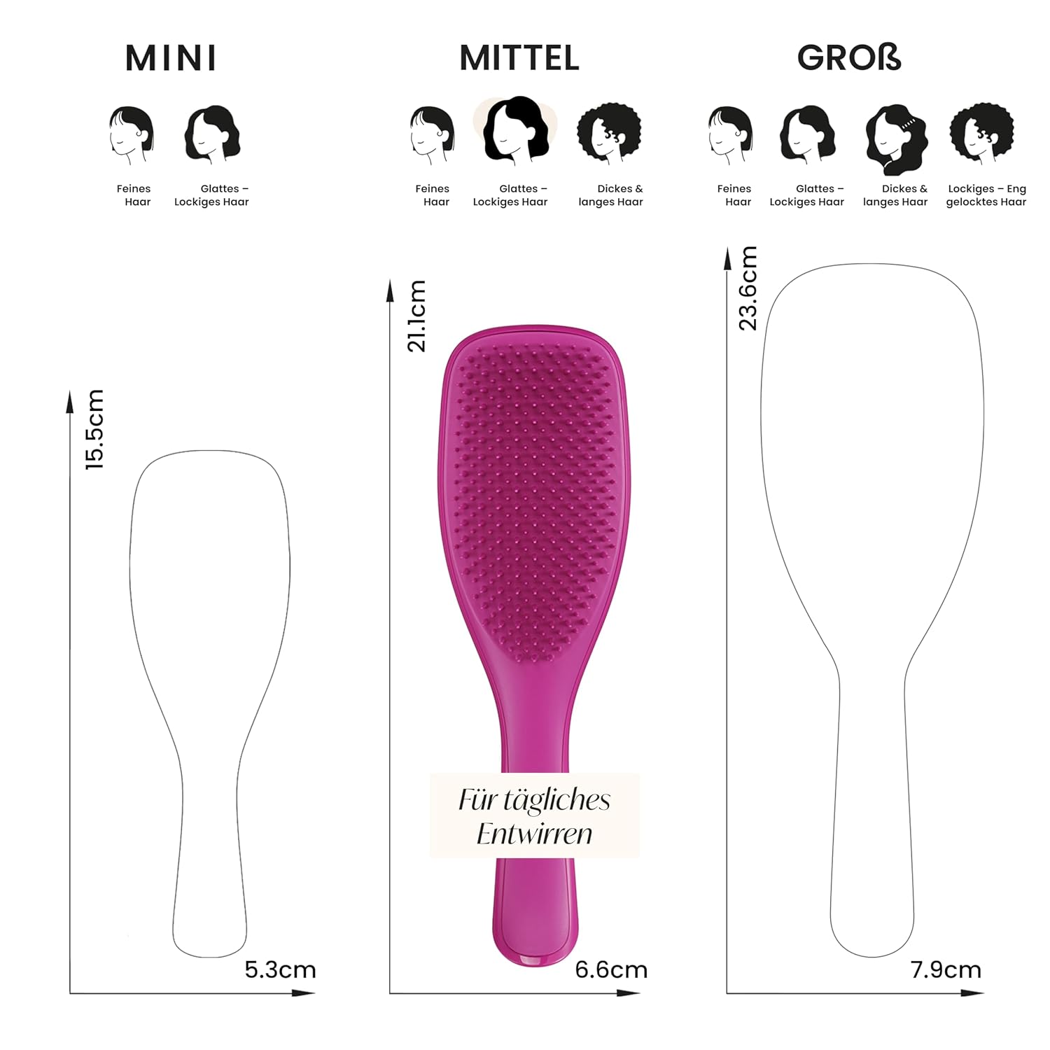 Detalle de Tangle Teezer Ultimate Detangler 325 Borsten 🎀