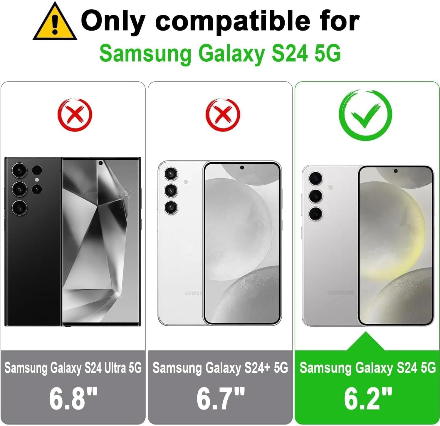 Thumbnail 1 de Leaisan Premium Leder Flip Hülle für Samsung Galaxy S24 – Rose Gold mit Kartenfächern, Standfunktion und Stoßschutz
