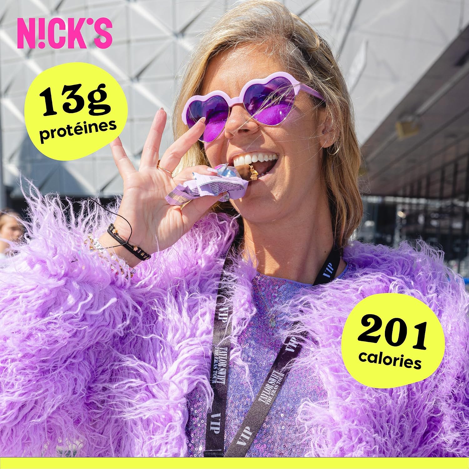Detalle de NICKS Barre protéinée amande caramel 201 kcal