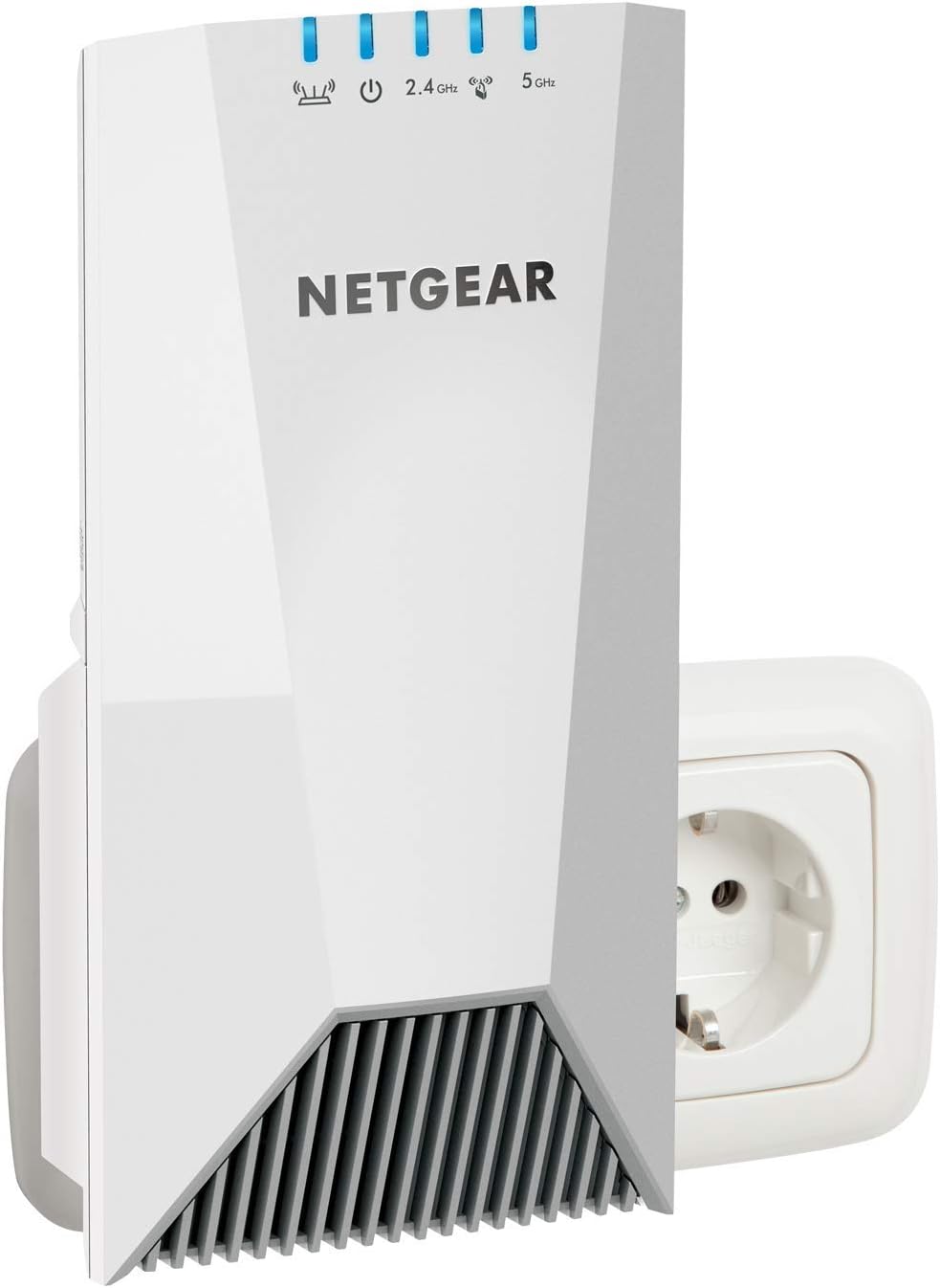 Detalle de Netgear EAX15 WiFi 6 Mesh Repeater AX1800 – Abdeckung bis 100 m², 20 Geräte, Smart Roaming