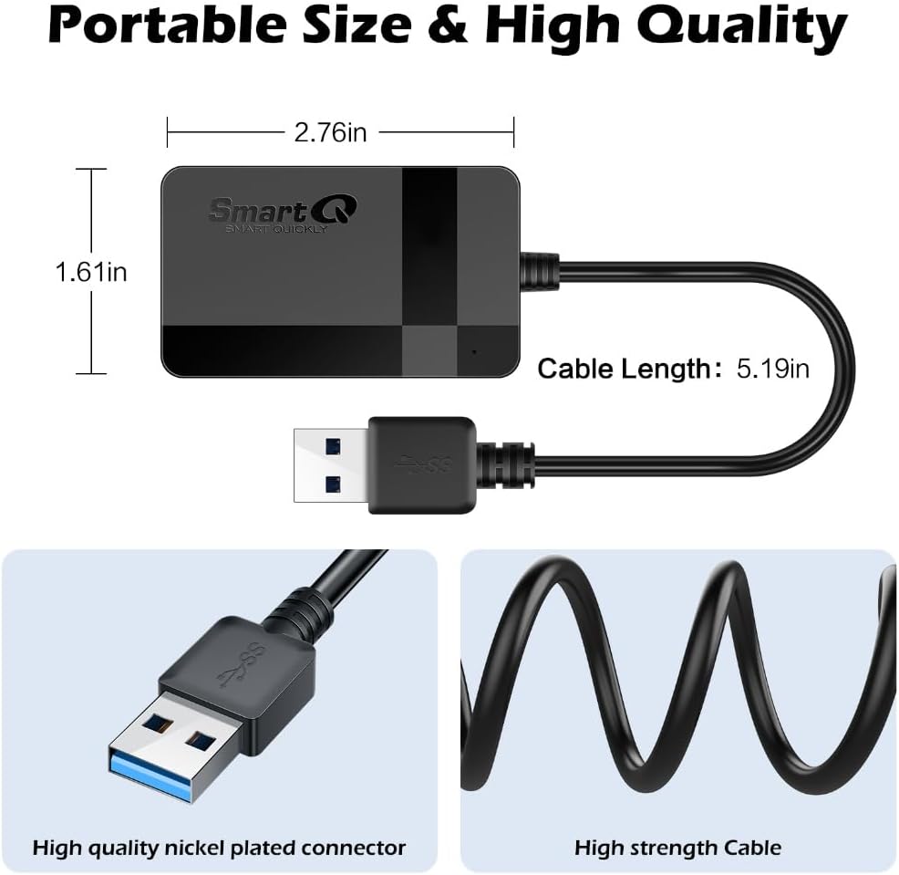 Thumbnail 4 de SmartQ C368 USB 3.0 Card Reader for SD, CF, MS
