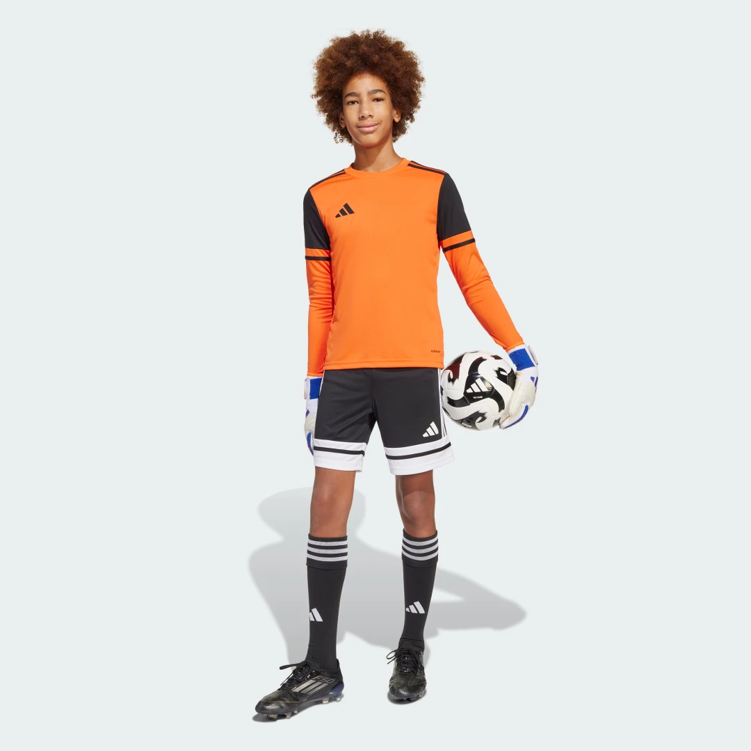 Detalle de adidas Squadra 25, camiseta de portero de manga larga naranja para adolescentes