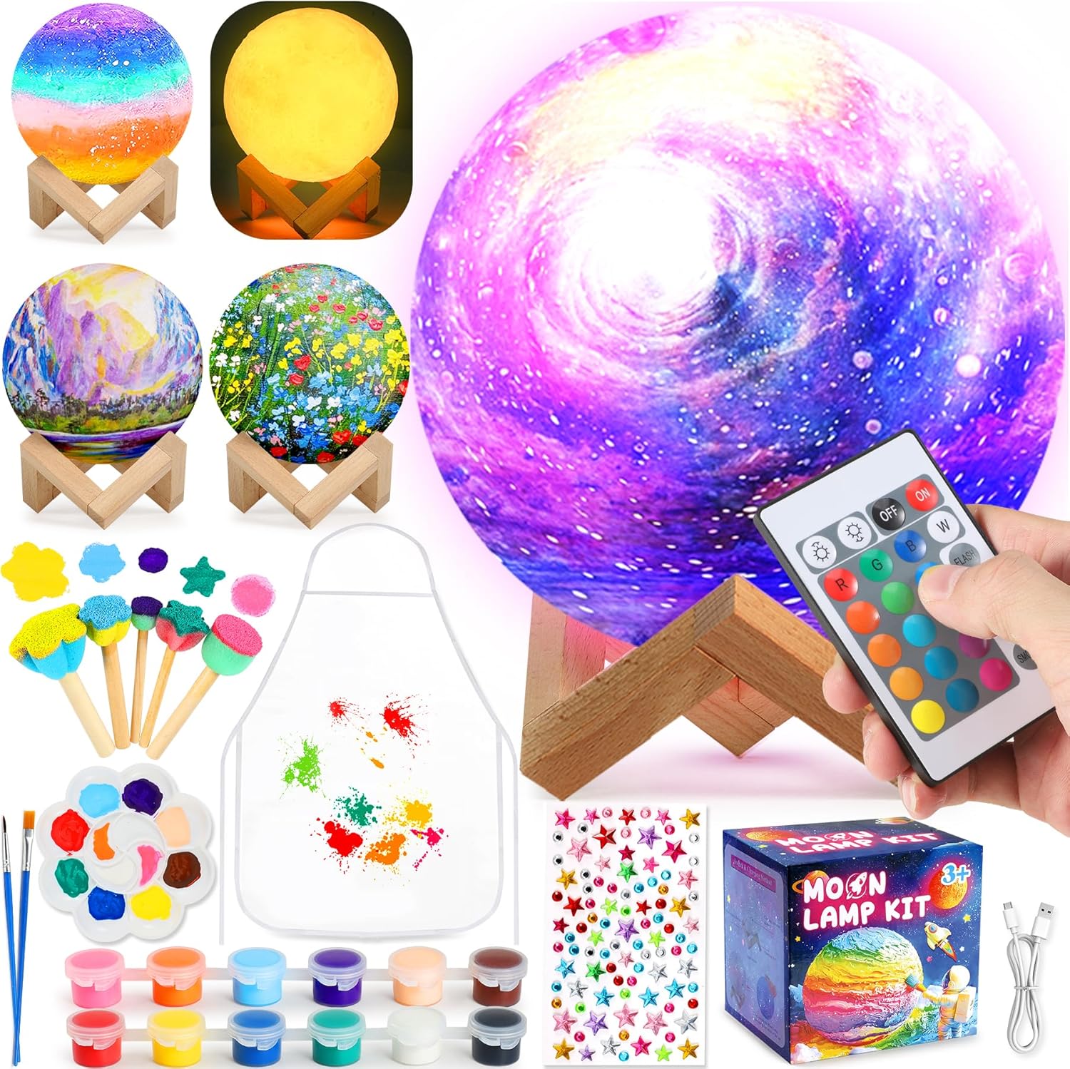 Detalle de Pourbibi Mondlampe Space Kit 13 cm 🌙