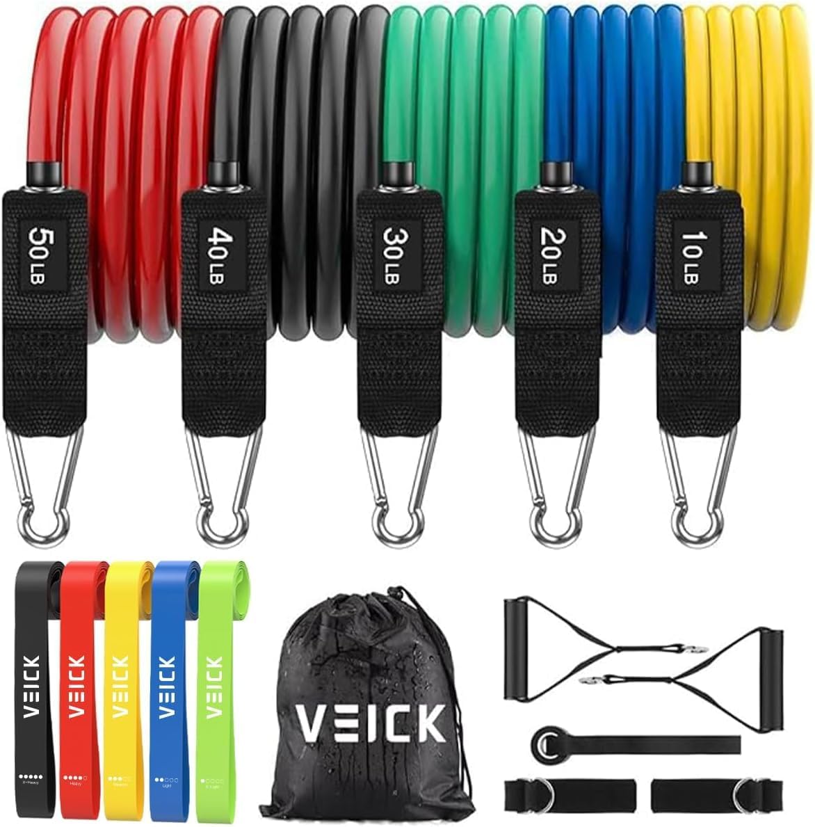 Detalle de VEICK Resistance Bands set with handles