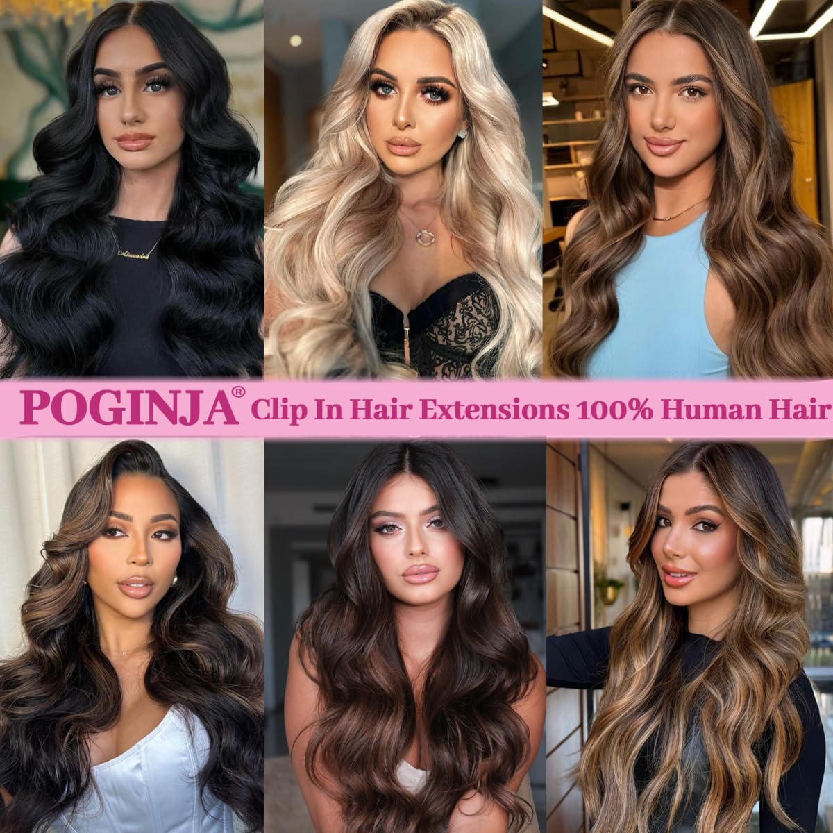 Thumbnail 5 de 100% Remy 20 Inch Clip-In Hair Extensions 105g ๐โ
