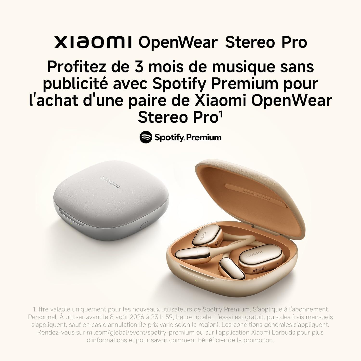 Detalle de XIAOMI OpenWear Stereo Pro – Écouteurs Bluetooth à oreille ouverte avec contour d’oreille