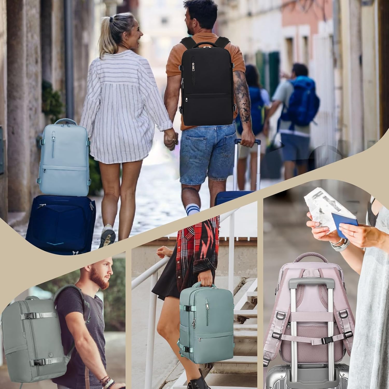 Thumbnail 6 de Xkdoai Cabin Bag 40x30x20 Travel Backpack