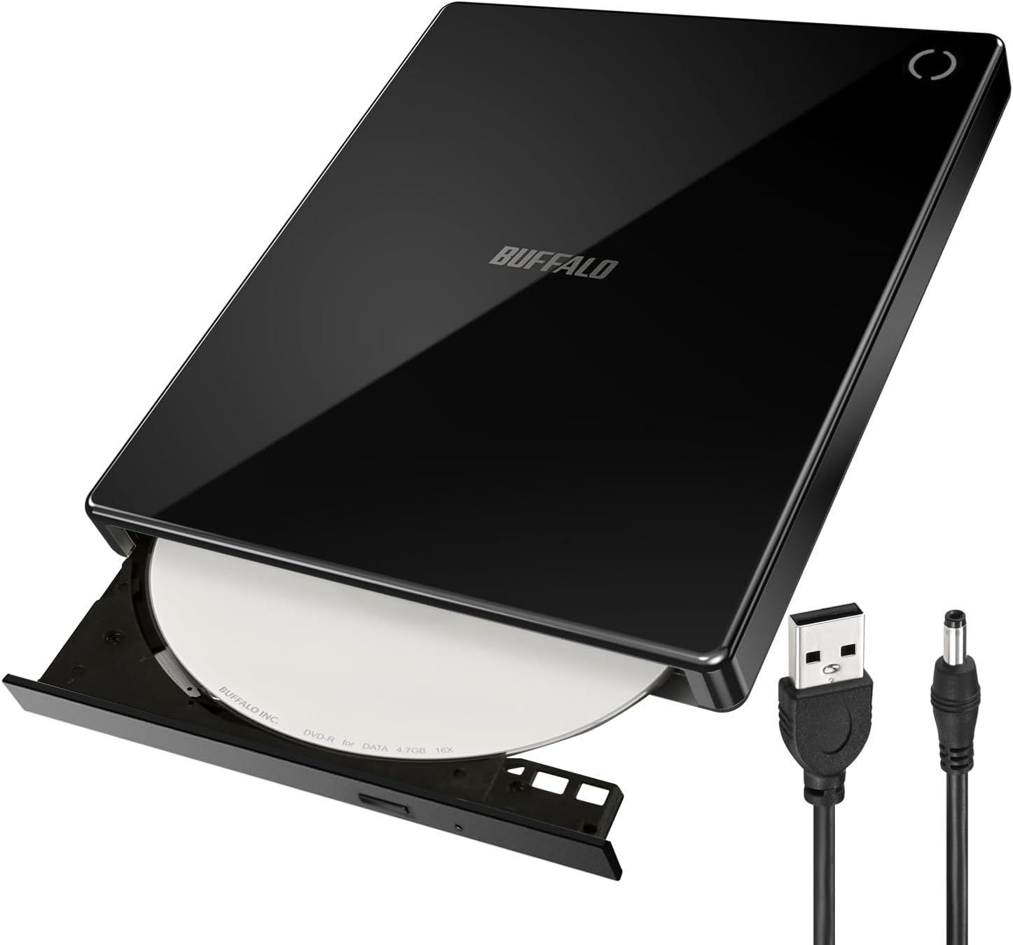 Detalle de バッファロー RR-PW2-BK/N ラクレコ+ DVD/CDレコーダー Wi-Fi・microSD対応 ブラック