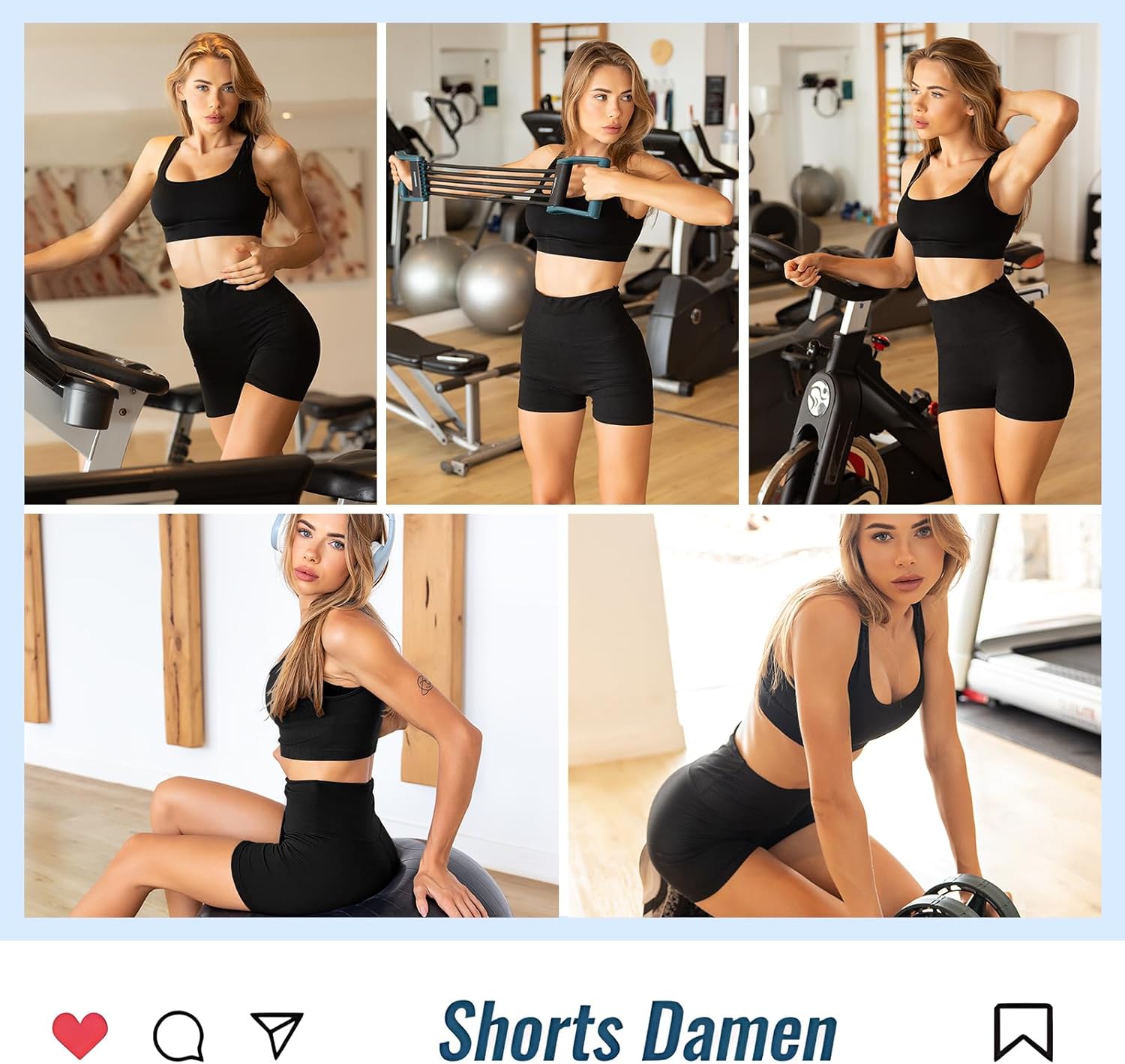 Thumbnail 4 de Sanpetix Sports Shorts Damen – High Waist, blickdichte Leggings-Shorts für Cycling, Yoga und Fitness im Sommer